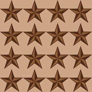 Mocha-Cocoa Star - Light - 2"