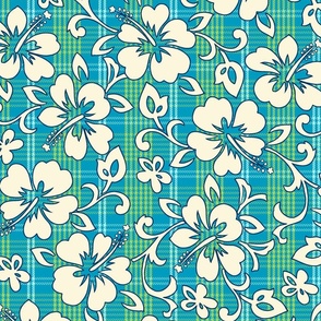 Hawaiian Plaid Fabric, Wallpaper and Home Decor | Spoonflower