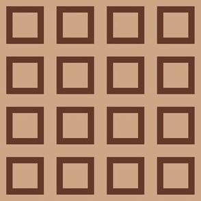 Mocha-Cocoa Square - Light - 2"