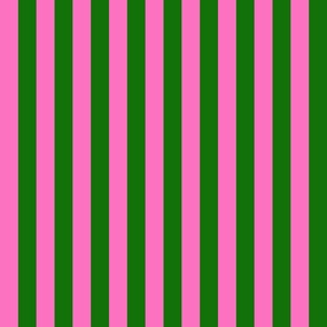 1" colorful cabana (vibrant pink and grass green)