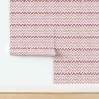 Handpainted Ikat Stripes in Pink - Small