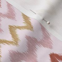 Handpainted Ikat Stripes in Pink - Small