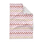 Handpainted Ikat Stripes in Pink - Small