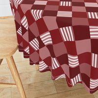 Classic plaid Square Rich Crimson Winter plaid