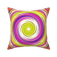 CRN2 - Jumbo  - Festive Swirls of Brightly Colored Carnival Balloons in Purple, Lime Green, Orange and Magenta