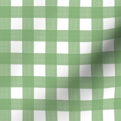 3/4” Gingham Fresh Green on White