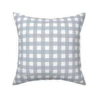 3/4” Gingham Quiet Blue on White 