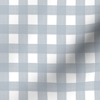3/4” Gingham Quiet Blue on White 