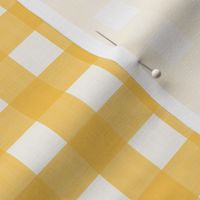 3/4” Gingham Marigold on Cream 