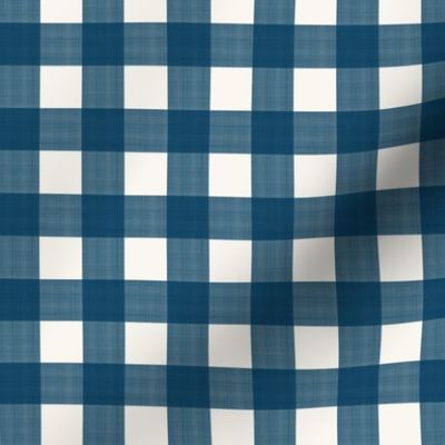 3/4” Gingham Navy on Cream (2)