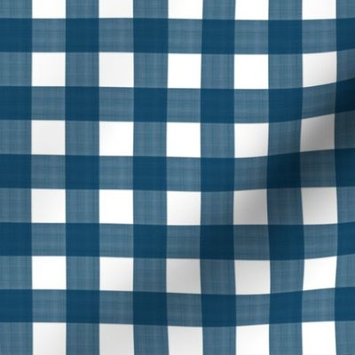 3/4” Gingham Navy on White (2)