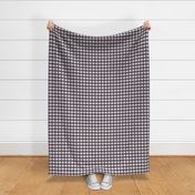 3/4” Gingham Aubergine on Cream