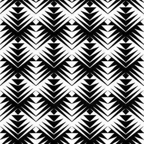 Black and White geometric Pattern 2