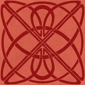 Celtic Art Nouveau Knot - Red