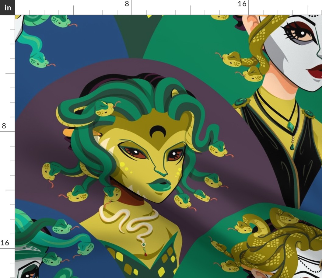 Medusa Mask Scales Large