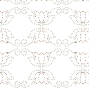 Tulips in Dots - Large Scale for Wallpaper