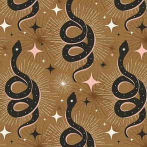 Slither Through The Stars - Vintage Boho Snake Gold Regular Scale