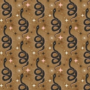 Slither Through The Stars - Vintage Boho Snake Gold Small Scale