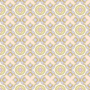 Floral Tile Cream Small