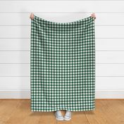 Rustic linen check - dark green 