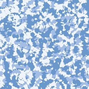 Little messy spiral tie dye abstract dots in swirl shape nursery design boho disco periwinkle blue