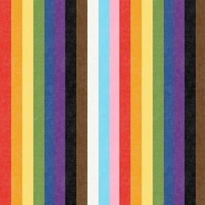 Progressive pride vertical stripe