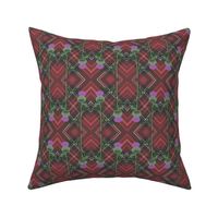 Scottish thistle and plaid