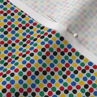 Dots in the Olympic Colors