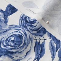 Blue monochrome royal roses