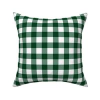 Traditional 1” check - monochrome green