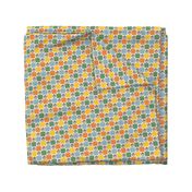 469 - $ Multicolored buffalo Cheeky Checks - coordinate to Monkeys in the jungle pattern Cheerful Checks - Monkeys in the jungle - large scale suitable for bed linen, kids bedroom decor, kids placemats. birthday tablecloth, jungle theme party,