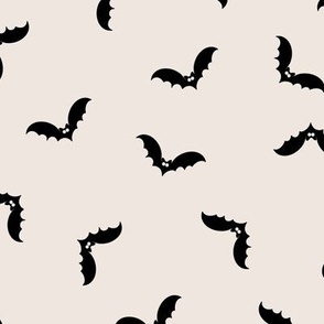 Halloween bats on neutral large 10x10 repeat 