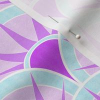 purple and blue pastel fancy fan