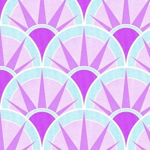 purple and blue pastel fancy fan