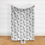 Dragons clouds grey gray small