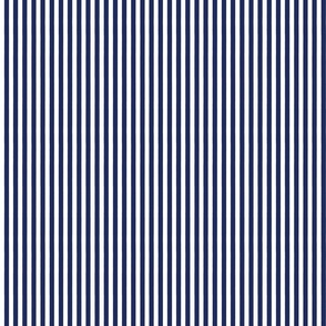Classic Navy Blue and White Narrow Stripes