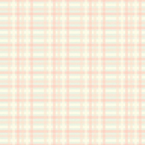 Cheerful checks _Plaid_peach