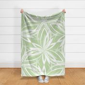 Abstract petals - light green extra large scale