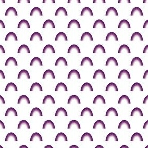 Ditsy Purple Ombre Rainbow on a white (unprinted) Background