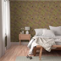 Quilt - Floral - Beige