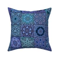 Quilt - Floral - Blue