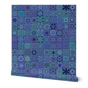 Quilt - Floral - Blue