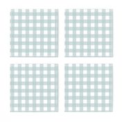 3/4" Gingham Palladian Blue bccece on white 