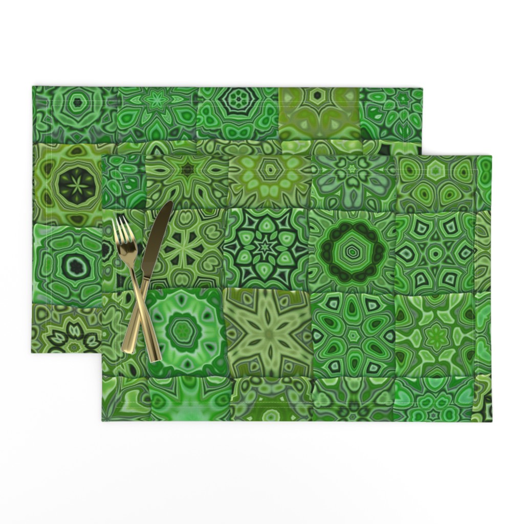 Quilt - Floral - Green