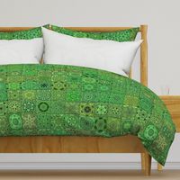 Quilt - Floral - Green