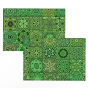 Quilt - Floral - Green