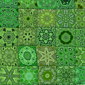 Quilt - Floral - Green