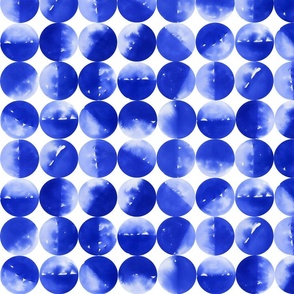 Blue watercolor circles