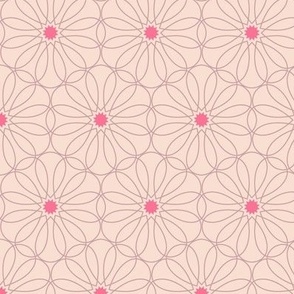 Terrace (MidMod Light Orchid) || geometric flowers