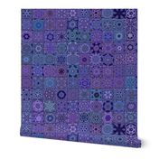 Quilt - Floral - Purple